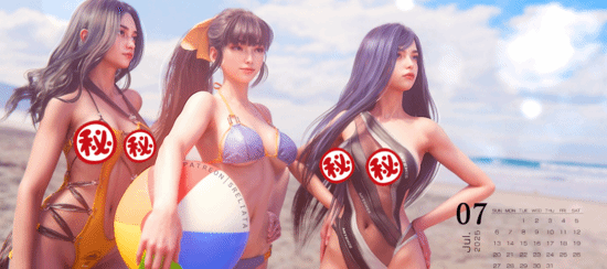 3D 大神剑星新图：迅驰伊芙渡鸦穿超美比基尼！