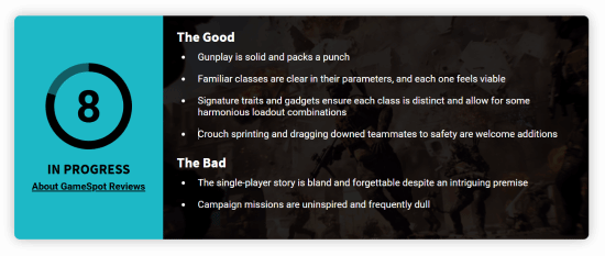 战地 6GS 给出 8 分！系列重回巅峰 但战役模式无聊