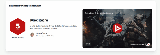 战地 6 战役模式 IGN 仅仅给出 5 分！既短暂又黯淡