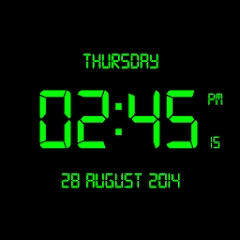LED Digital Clock Wallpaper